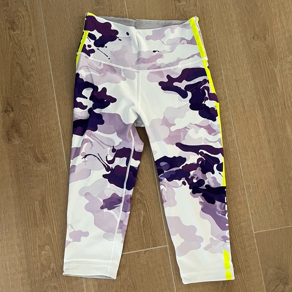 Peloton purple camouflage leggings
